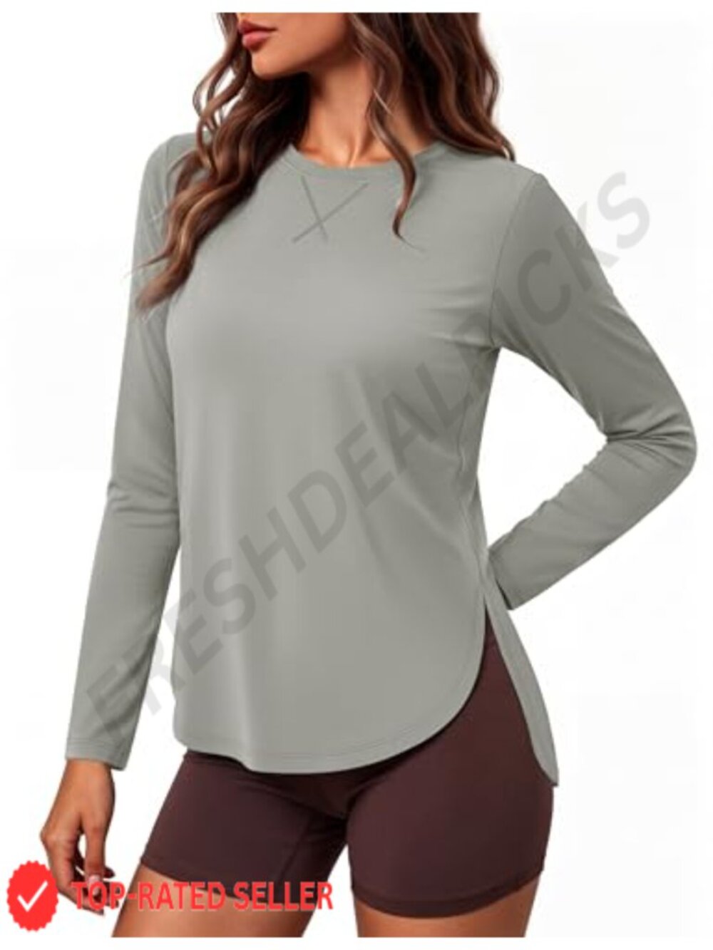 UPF 50+ Long Sleeve Sun Shirt Quick Dry Athletic Top